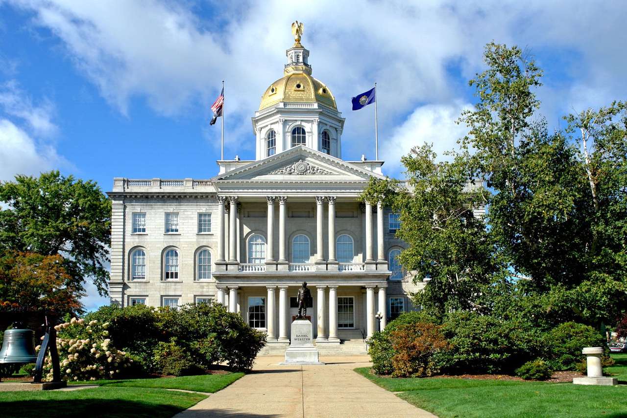 New Hampshire Állami Ház Concordban (USA) online puzzle