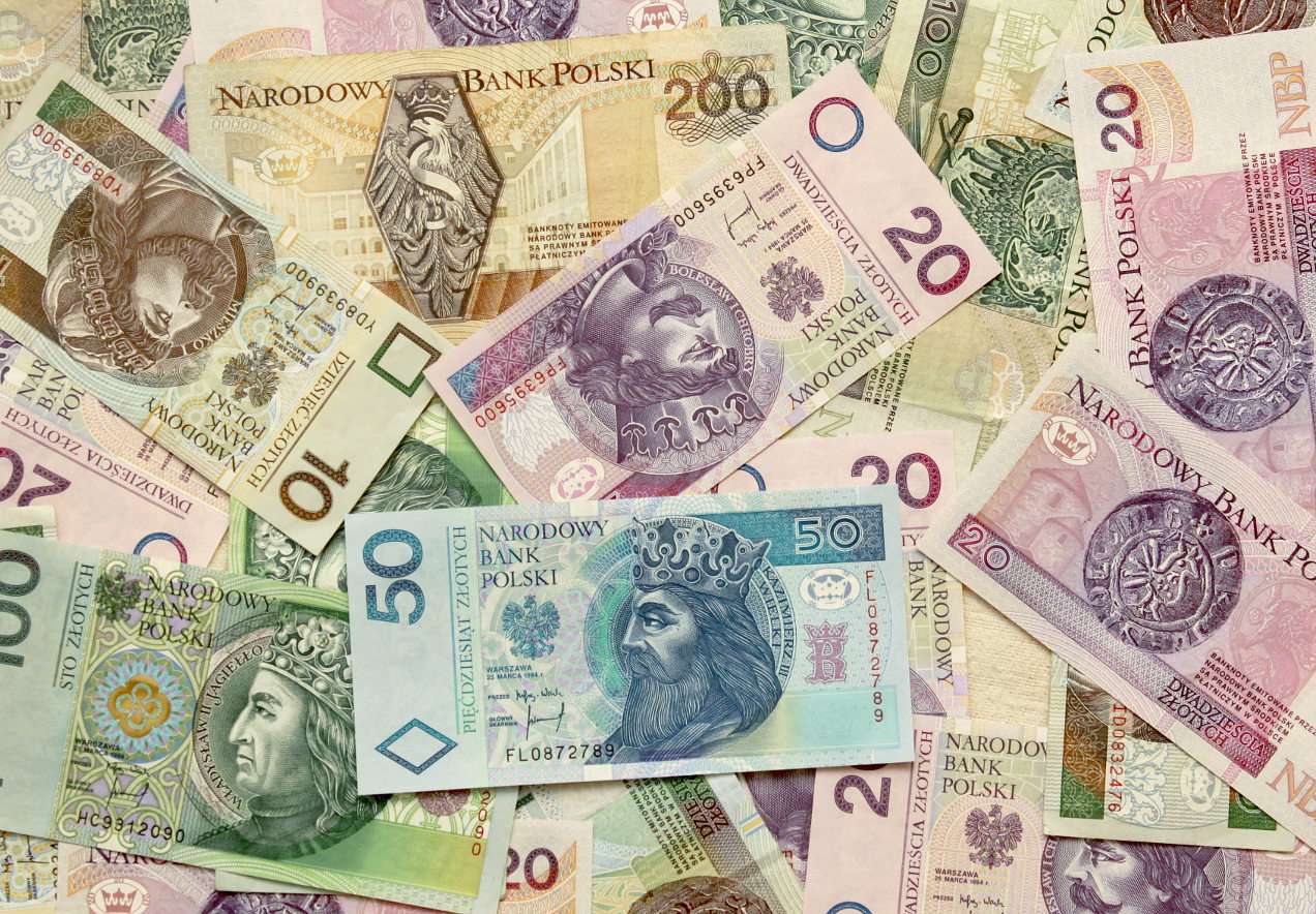 Polské bankovky online puzzle