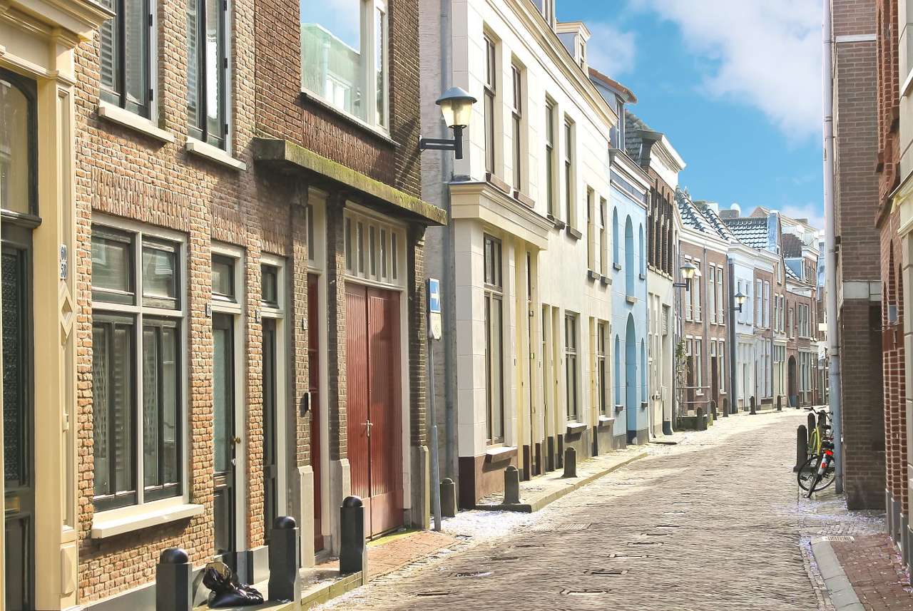 Улица в град Горинхем (Холандия) онлайн пъзел