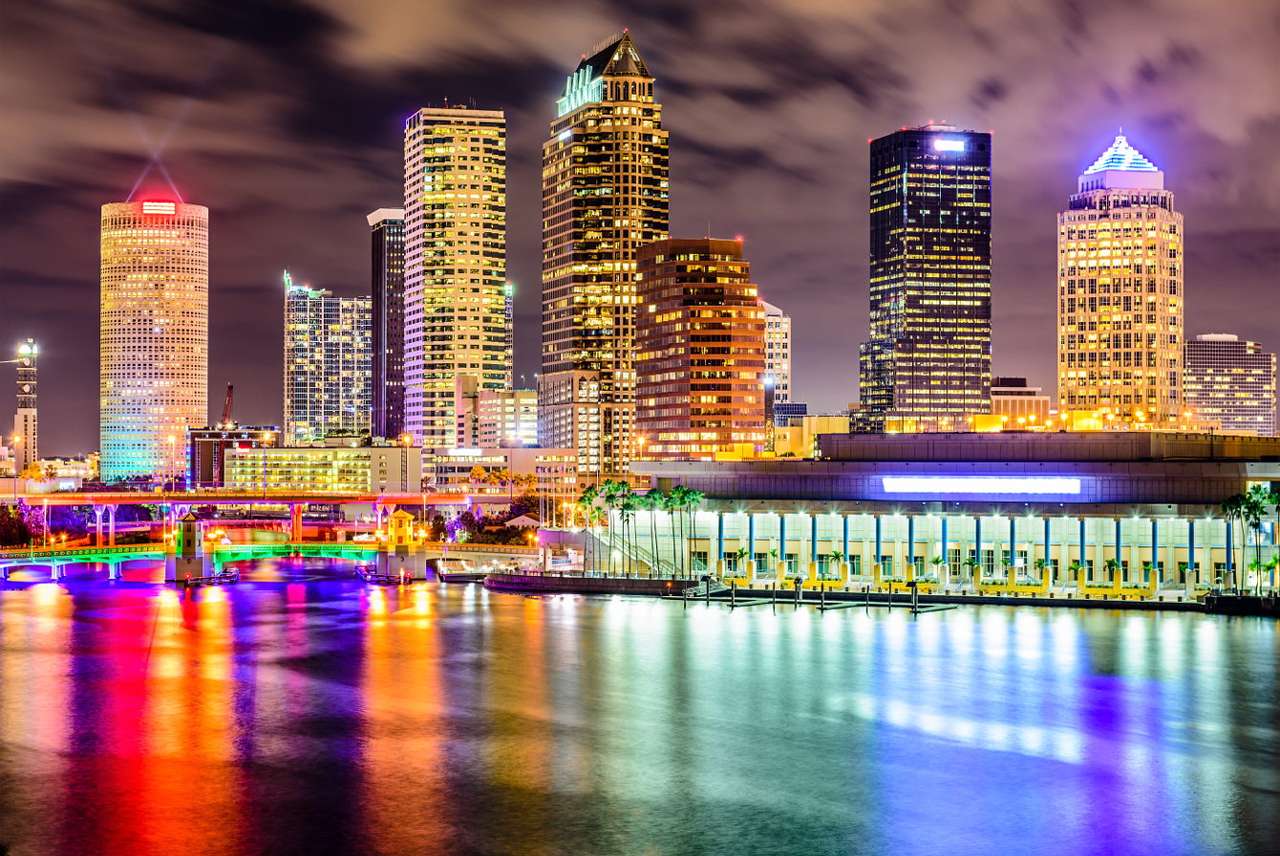 Tampa skyskrapor (USA) pussel online från foto