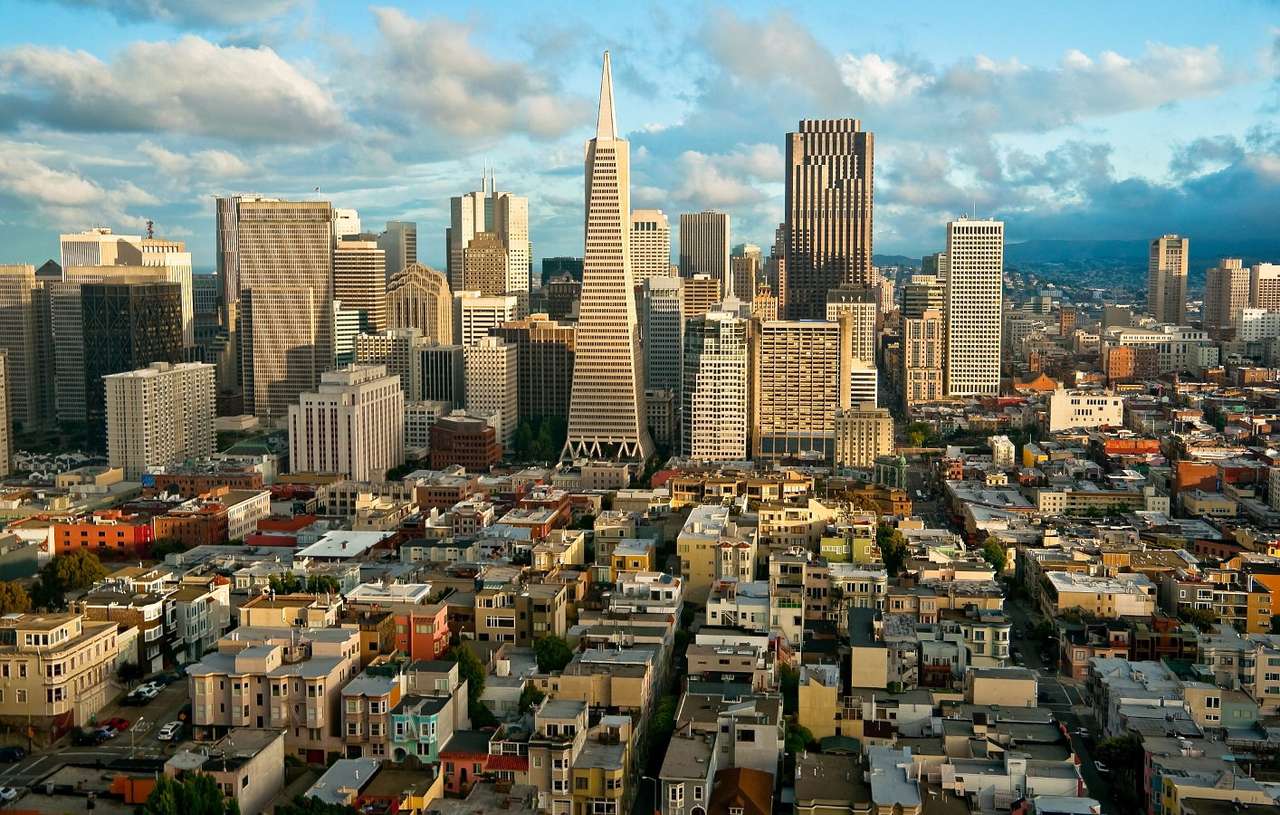 Panorama över San Francisco (USA) Pussel online