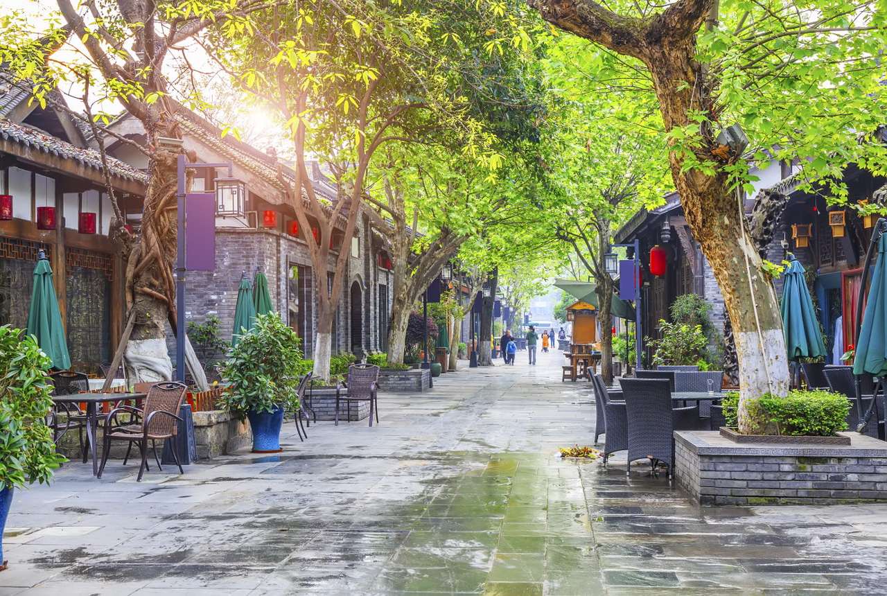 Улица Джинли в Ченгду (Китай) онлайн пъзел