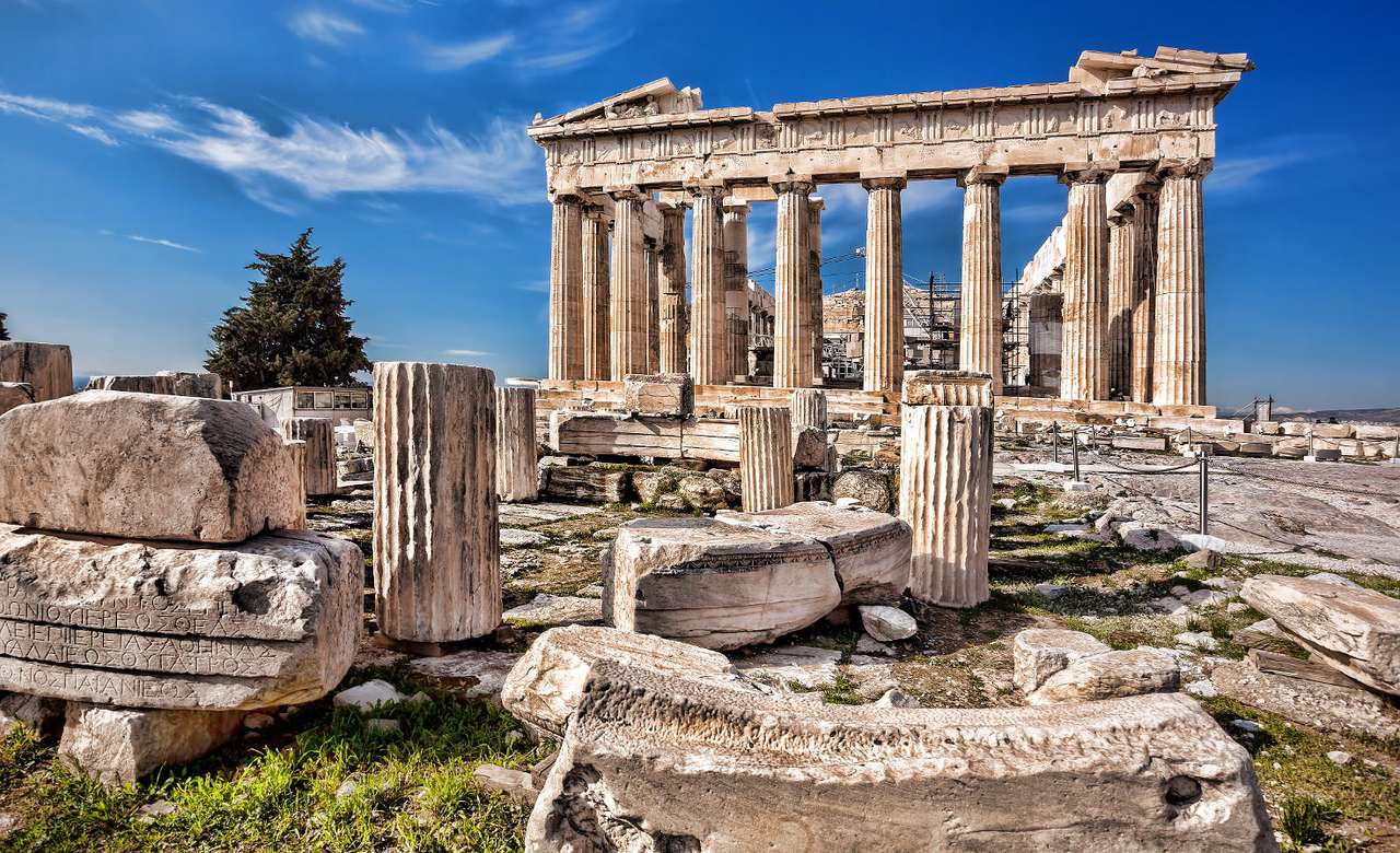 Parthenon på Akropolis (Grekland) Pussel online