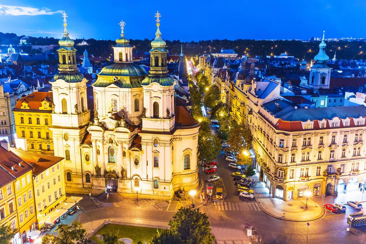 Biserica Sfântul Nicolae din Praga (Republica Cehă) puzzle online din fotografie