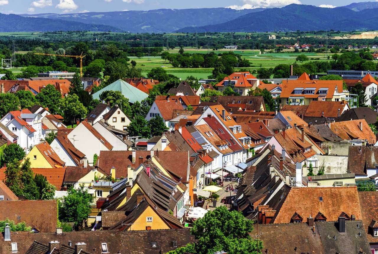 Střechy domů v Breisach am Rhein (Německo) puzzle online z fotografie