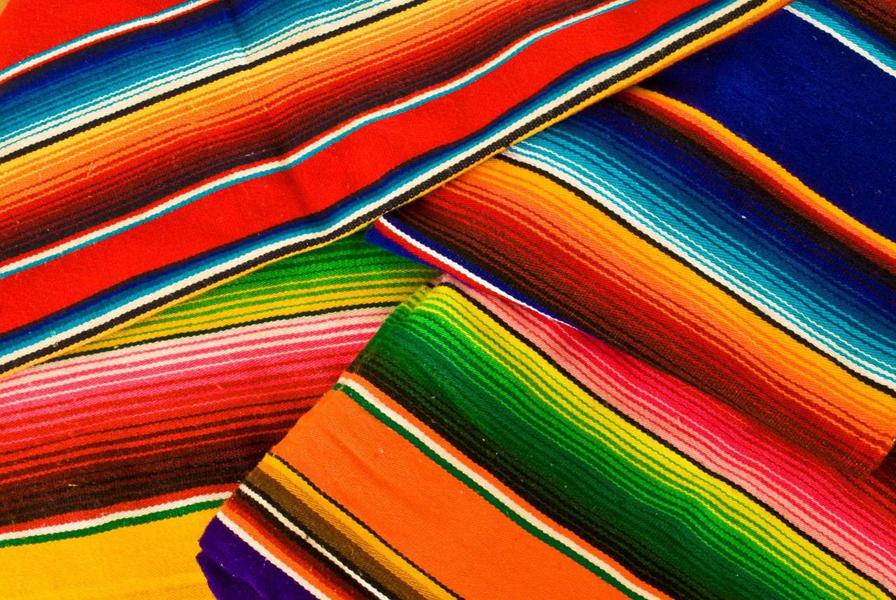 Mexican serape puzzle online from photo