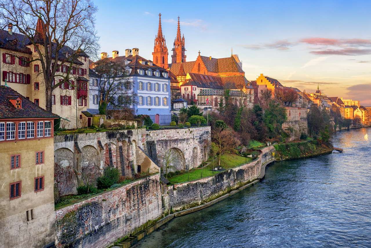 Old Town of Basel (Zwitserland) puzzel online van foto
