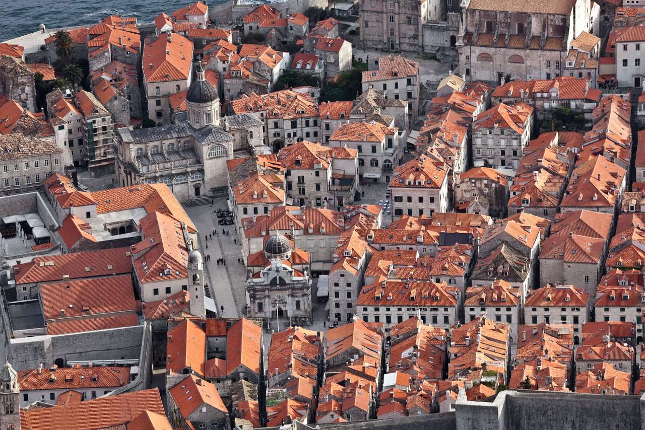 Η παλιά πόλη του Ντουμπρόβνικ (Κροατία) παζλ online από φωτογραφία