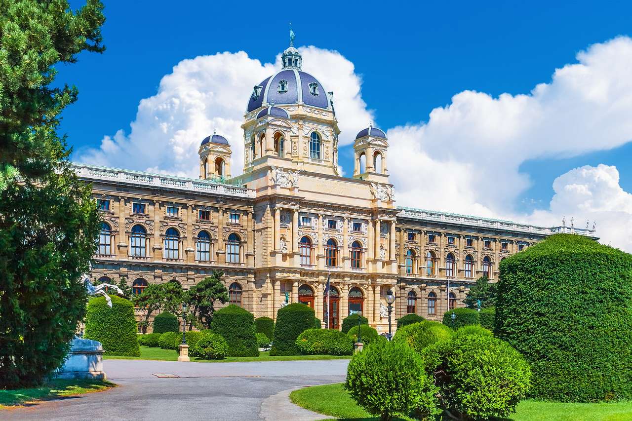 Clădirea Muzeului de Arte Frumoase din Viena (Austria) puzzle online