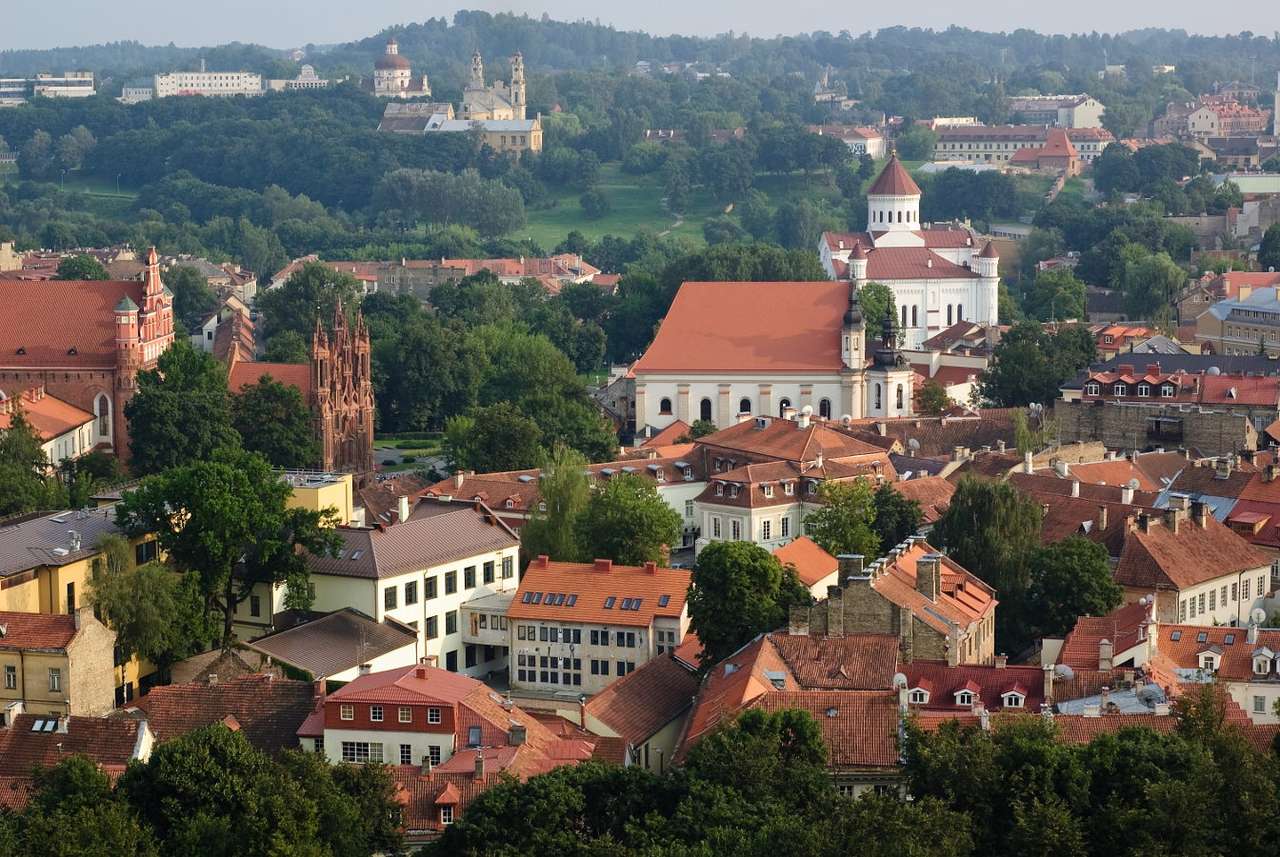 Старият град на Вилнюс (Литва) онлайн пъзел от снимка
