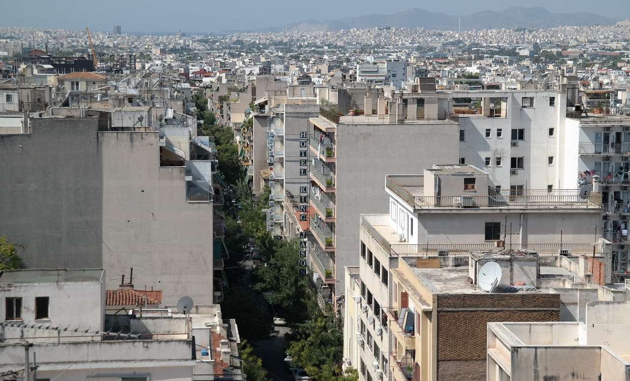 Metaxourgeio kerület Athénban (Görögország) puzzle online fotóról