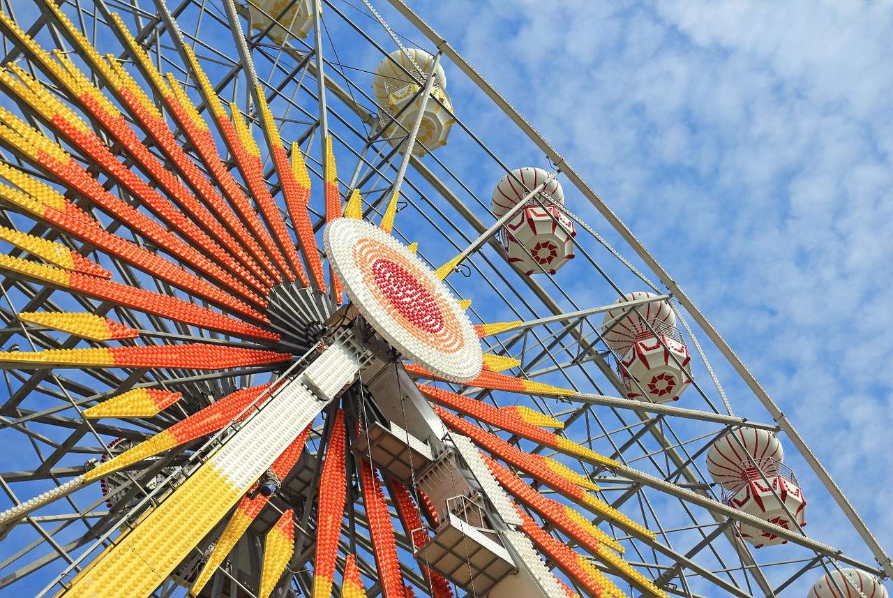 Ferris wheel puzzle online from photo
