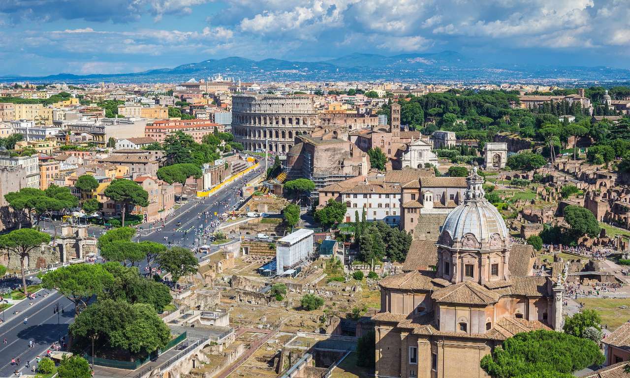 Panorama of Rome (Italy) online puzzle