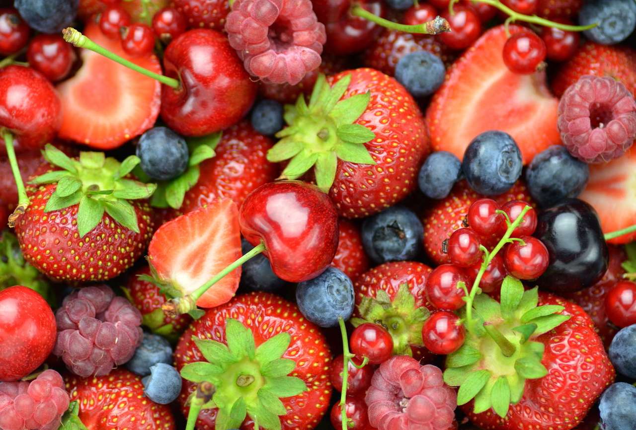 Summer fruits puzzle online from photo