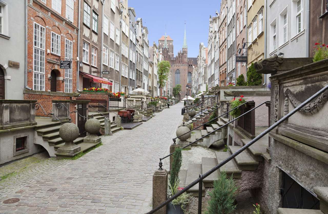 Calle Mariacka en Gdańsk (Polonia) rompecabezas en línea