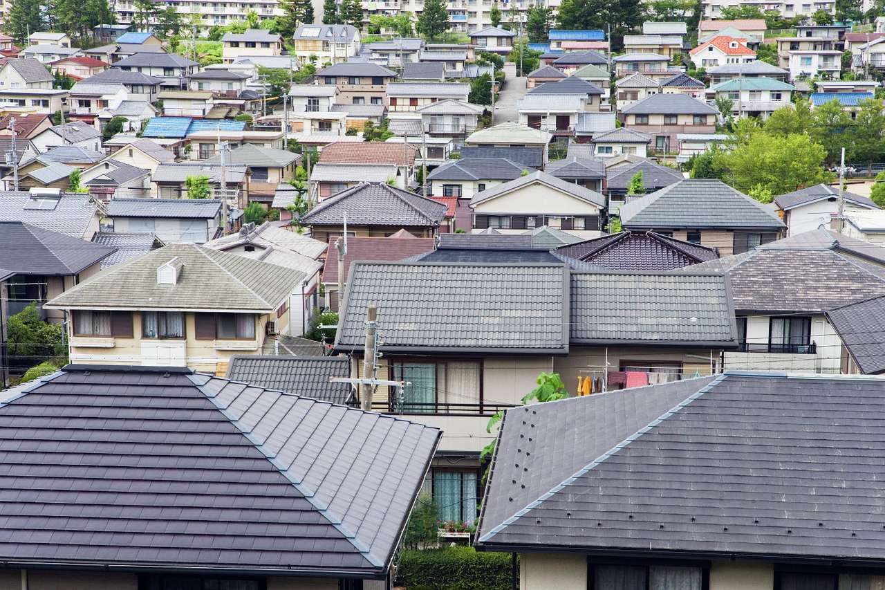 Σπίτια στο Κόμπε (Ιαπωνία) online παζλ