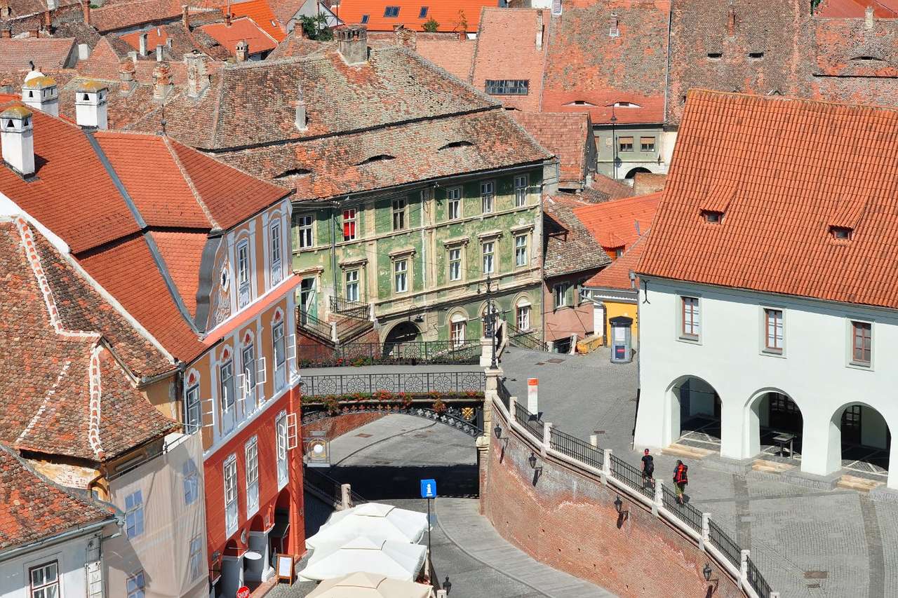Brücke der Lügen in Sibiu (Rumänien) Online-Puzzle