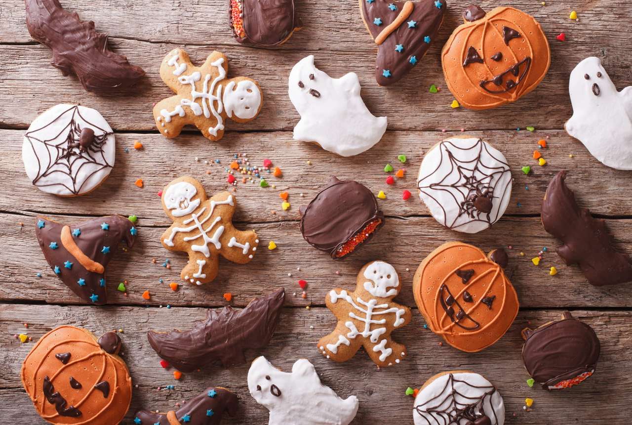 Turtă dulce pentru Halloween puzzle online din fotografie