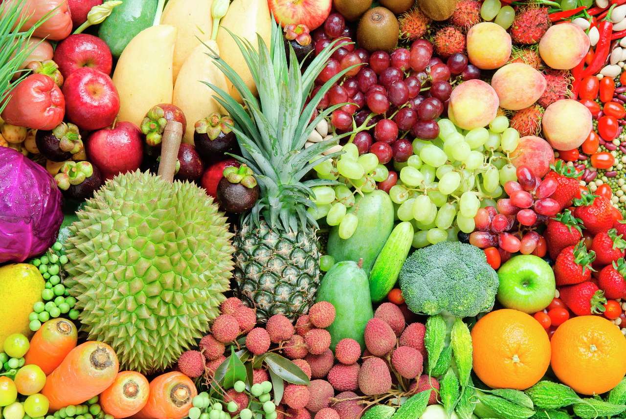 Tropical fruits puzzle online from photo