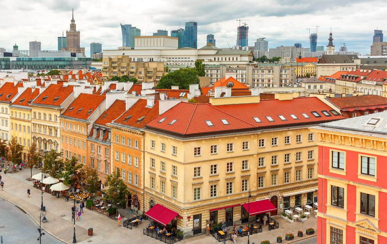 Centrum van Warschau (Polen) puzzel online van foto