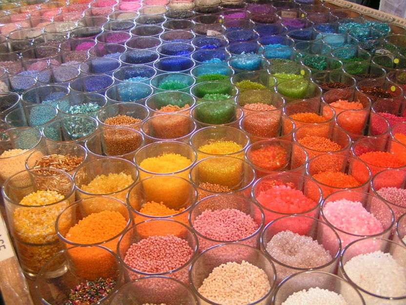 Rainbow pärlor pussel online från foto