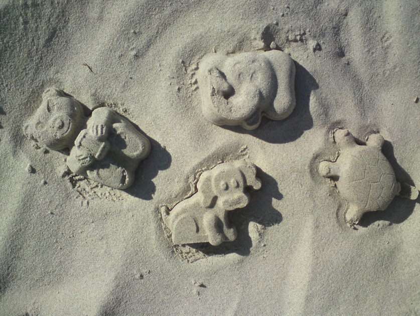Bolos de areia puzzle online