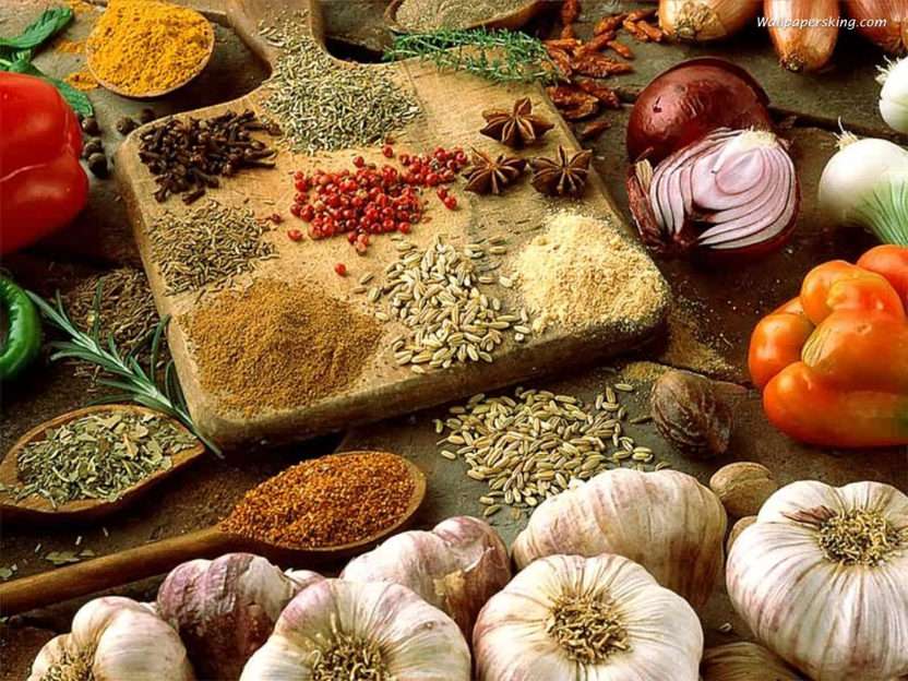 Spices puzzle online from photo