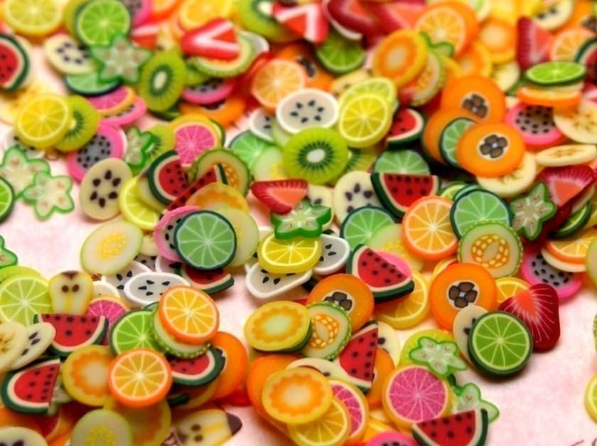 fruta en rodajas puzzle online a partir de foto