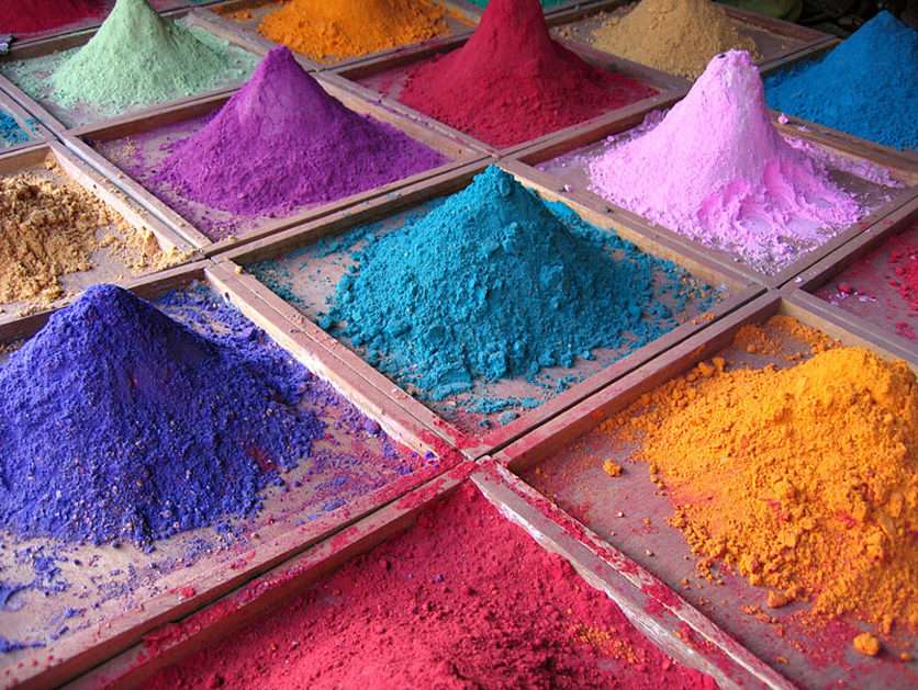Sabbia colorata puzzle online da foto