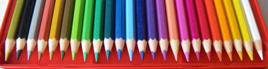 Crayons de couleurs vives puzzle en ligne