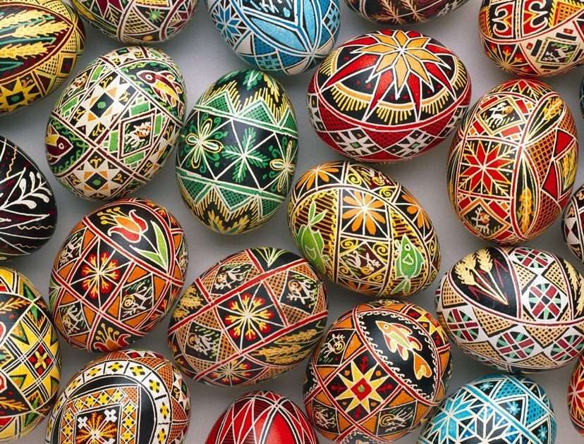 παραδοσιακά αυγά του Πάσχα online παζλ