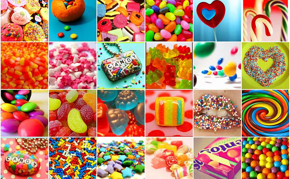 sweets mix:] puzzle online from photo