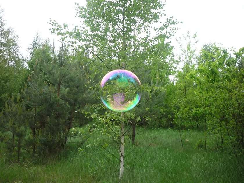 Mýdlové bubliny puzzle online z fotografie