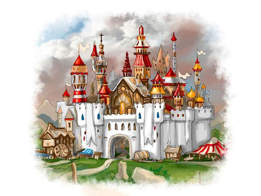Замъкът Буквария онлайн пъзел от снимка