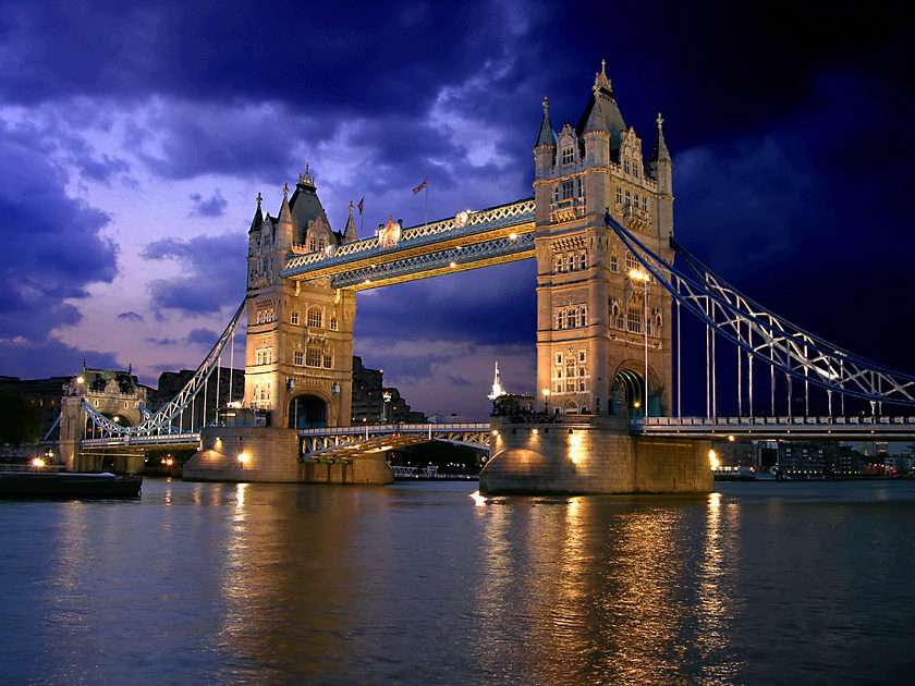 Londýn, Tower Bridge online puzzle
