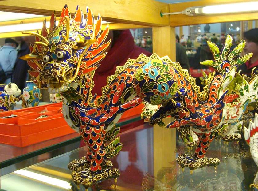Čínský drak puzzle online z fotografie
