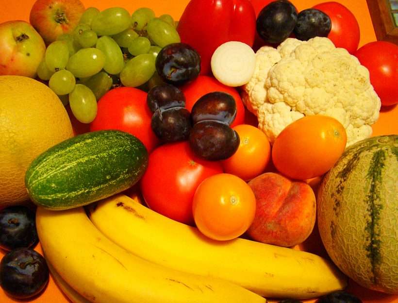 Zeleninový ovocný salát, jemně nakrájený;)) online puzzle