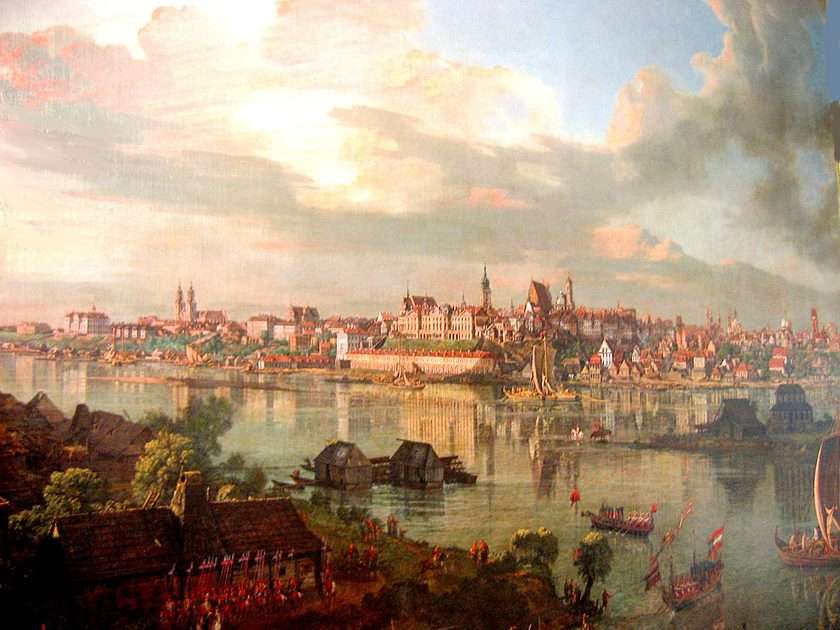 Canaletto "Warszawa" pussel online från foto