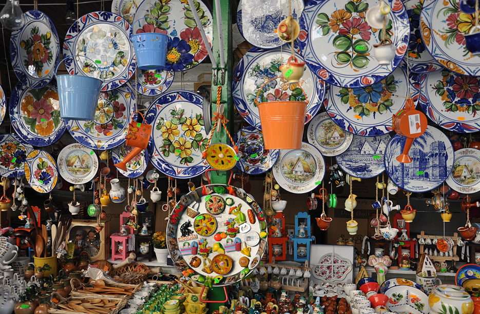 Mercado de valencia puzzle online a partir de fotografia