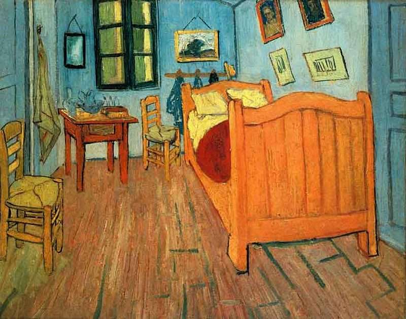 Vincent van Gogh „un dormitor în Arles” puzzle online din fotografie