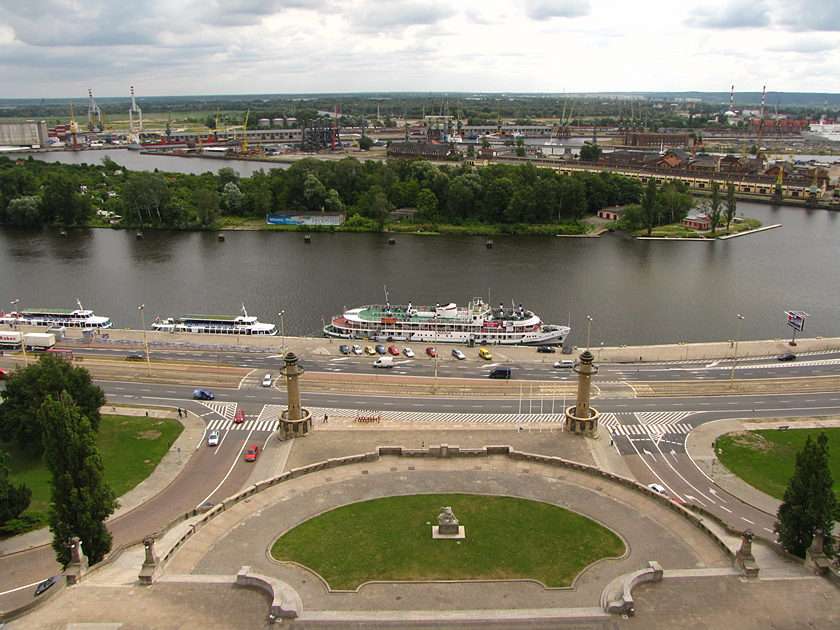 Vista del Oder desde la torre del Museo Nacional puzzle online a partir de foto