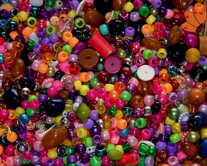 Perles colorées puzzle en ligne