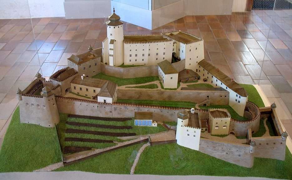 Schloss in Stara Lubovna - Modell Online-Puzzle
