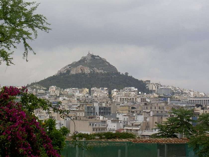 Atenas - vista de los Likavitos. rompecabezas en línea