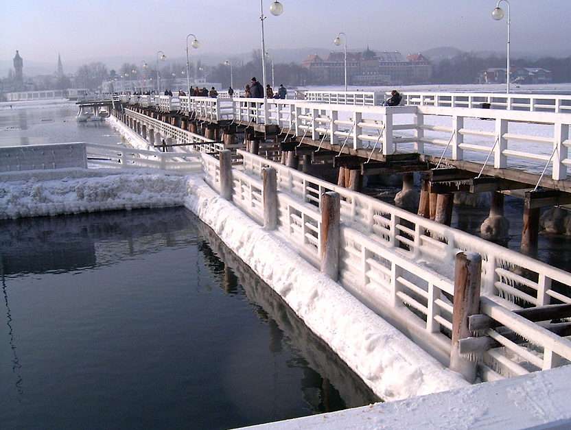 Sopot Pier im Winter Online-Puzzle vom Foto