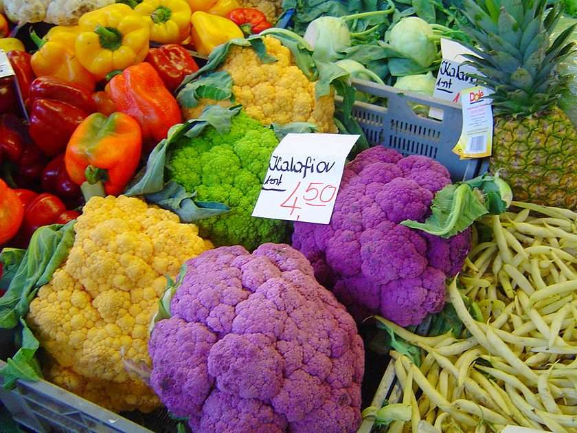 Gemüse aus der Markthalle in Wrock Online-Puzzle vom Foto