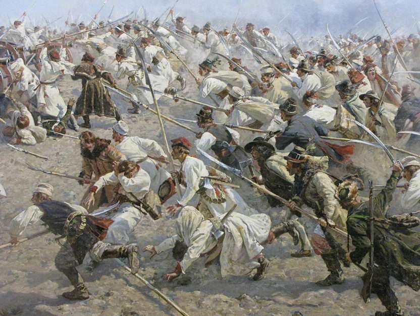 Πανόραμα της μάχης του Racławice online παζλ