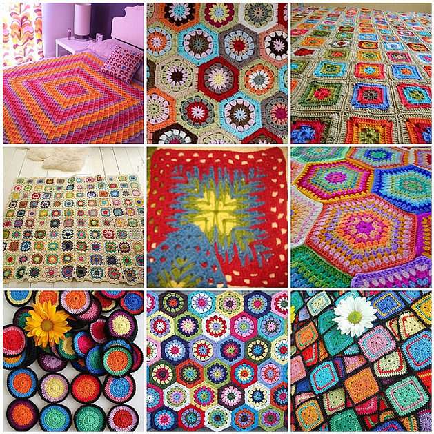 Crochet Quilt puzzle online from photo