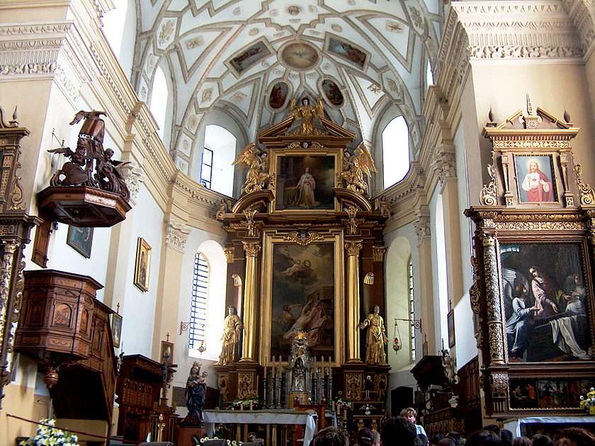 Cathedral in Kazimierz Dolny puzzle online from photo