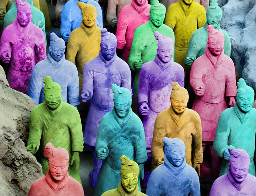 The terracotta army after the dye house;)) online puzzle